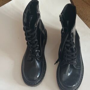 Aeropostale Black Lace Up Boots